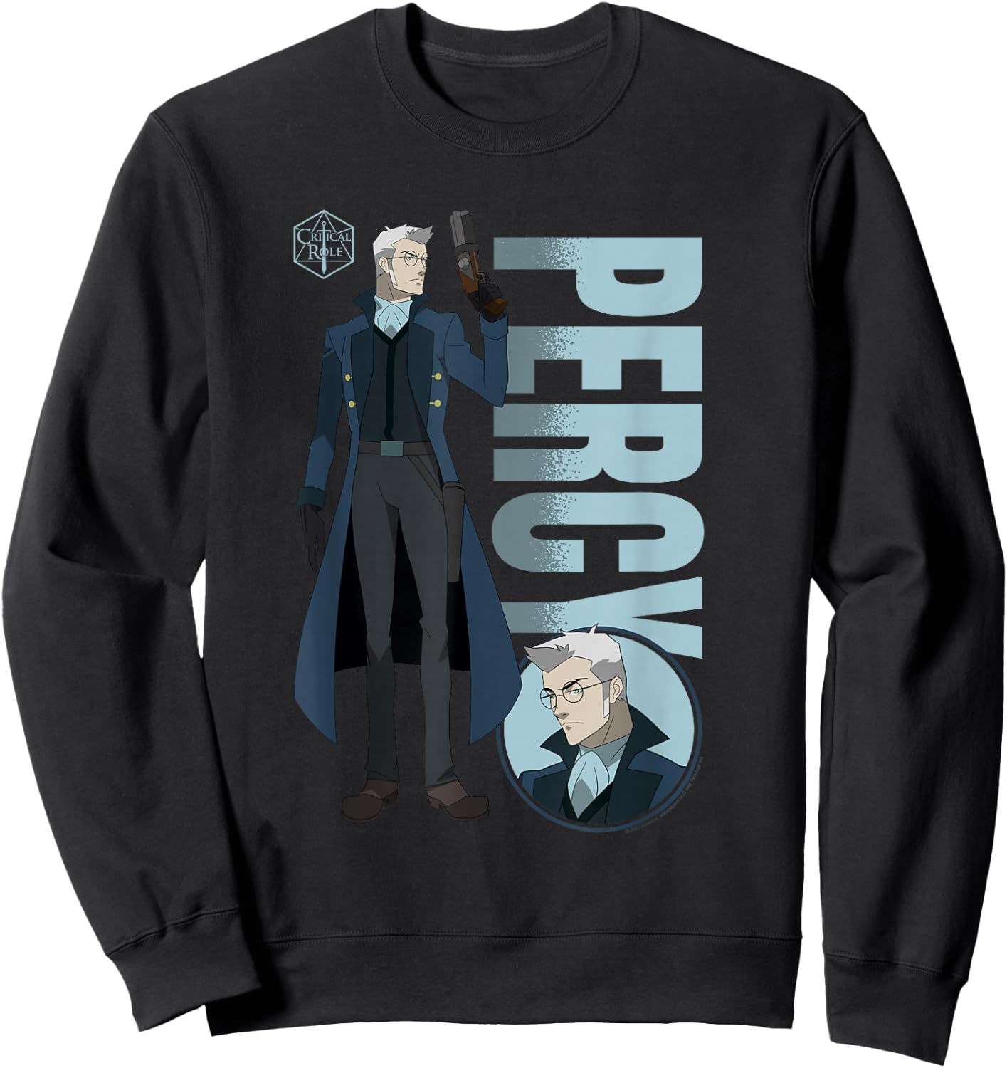 The Legend of Vox Machina Percy with Name Sweatshirt - Sweatshirt | Black