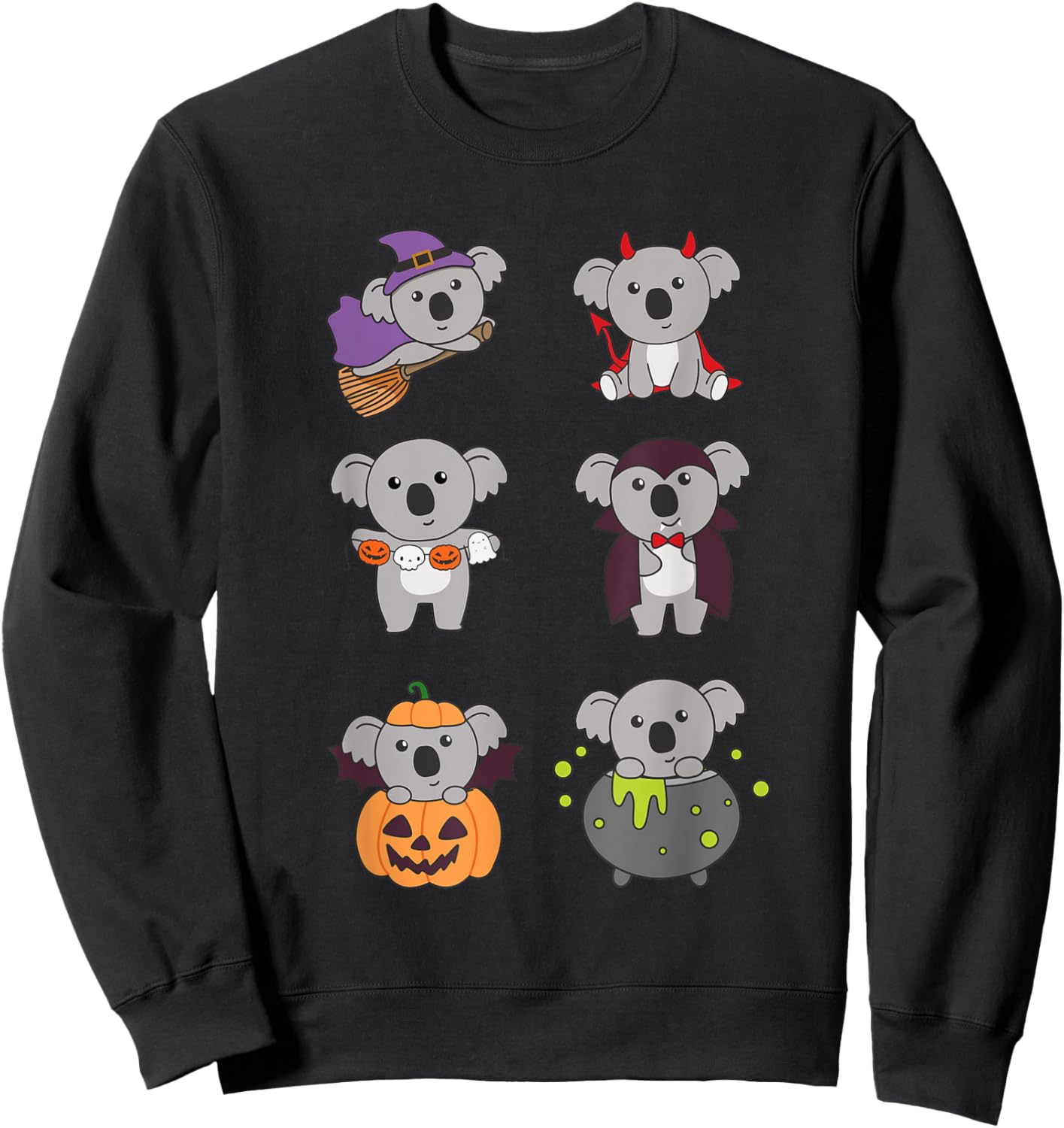 Koala Halloween Costume Koalas Halloween Sweatshirt - Sweatshirt | Black