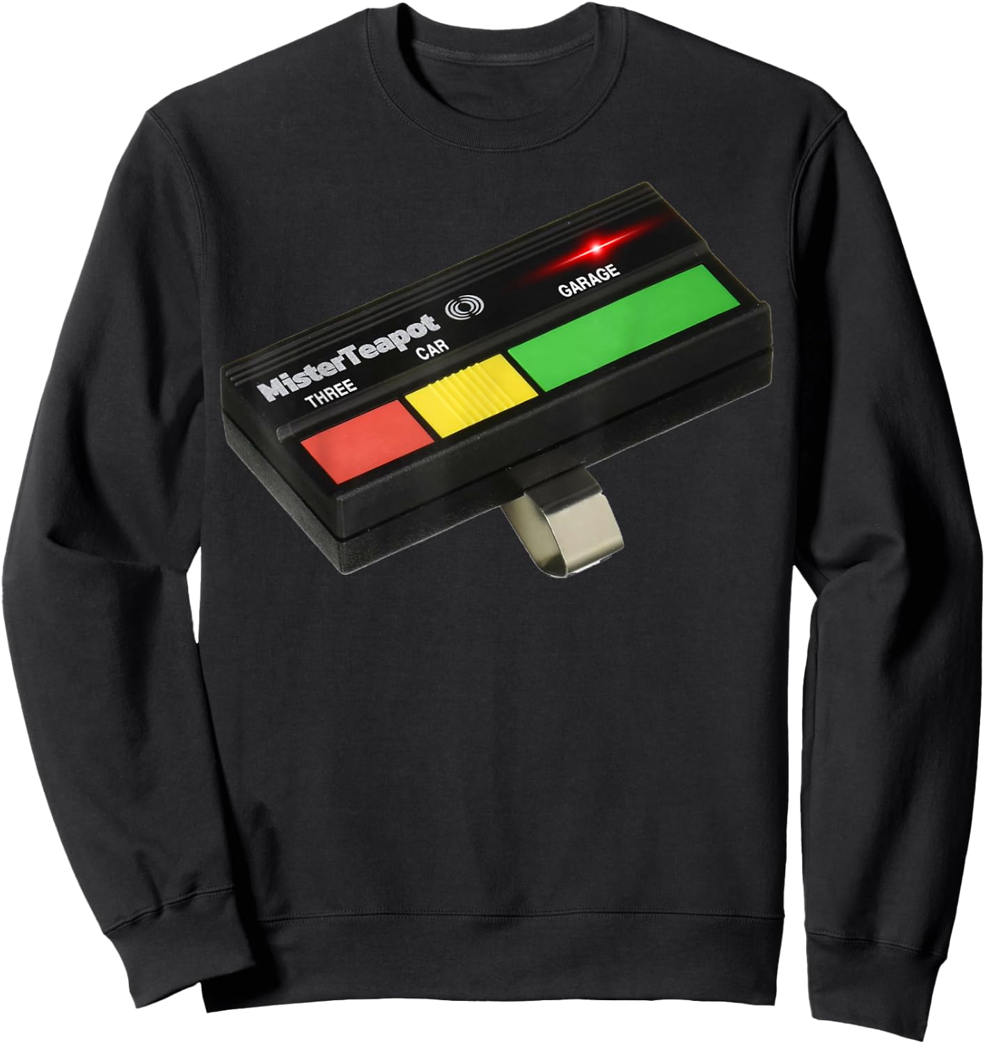 Three Car Garage (3CG Tricolor Remote Control) Mister Teapot Sweatshirt - Sweatshirt | Black