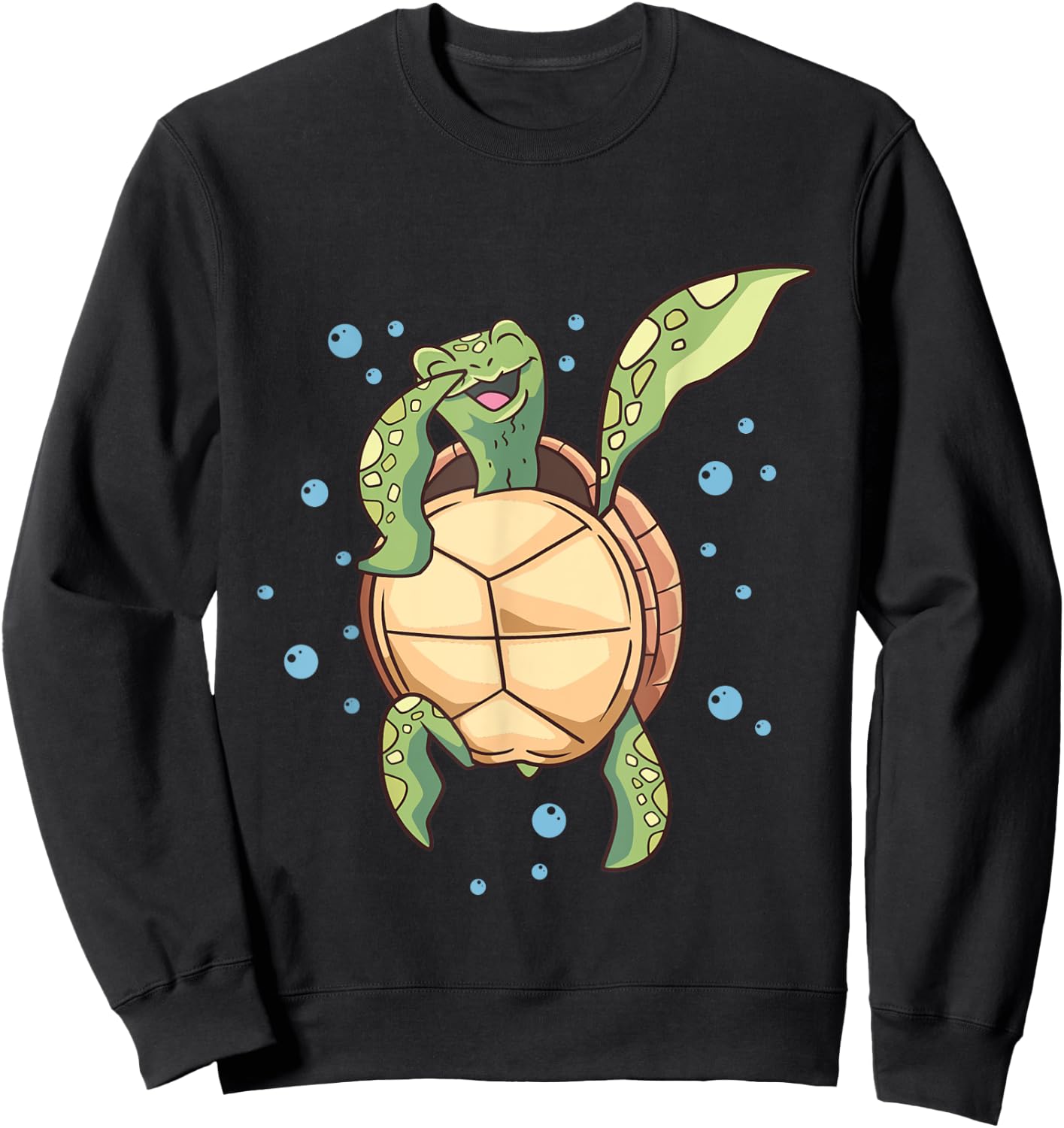 Dabbing Turtle - Reptile Lover Zoologist Zoology Sea Animal Sweatshirt - Sweatshirt | Black