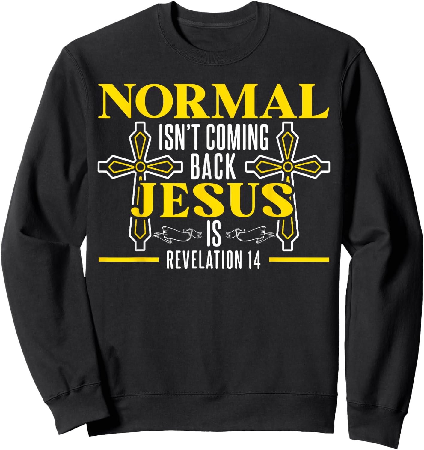 Bible Jesus Christ Religious Pastor Christian Believer Sweatshirt - Sweatshirt | Black