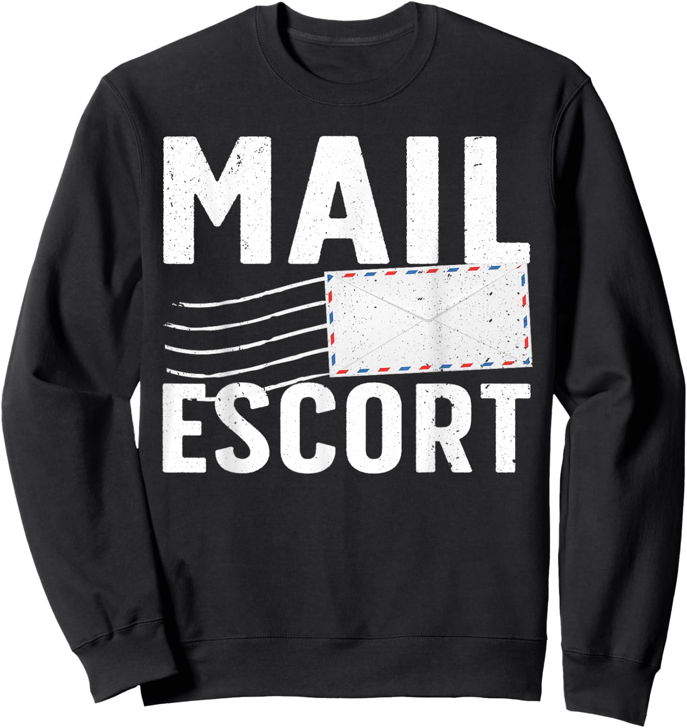 Cute Postal Worker Women Mailman Mail Letter Carrier Sweatshirt - Sweatshirt | Black