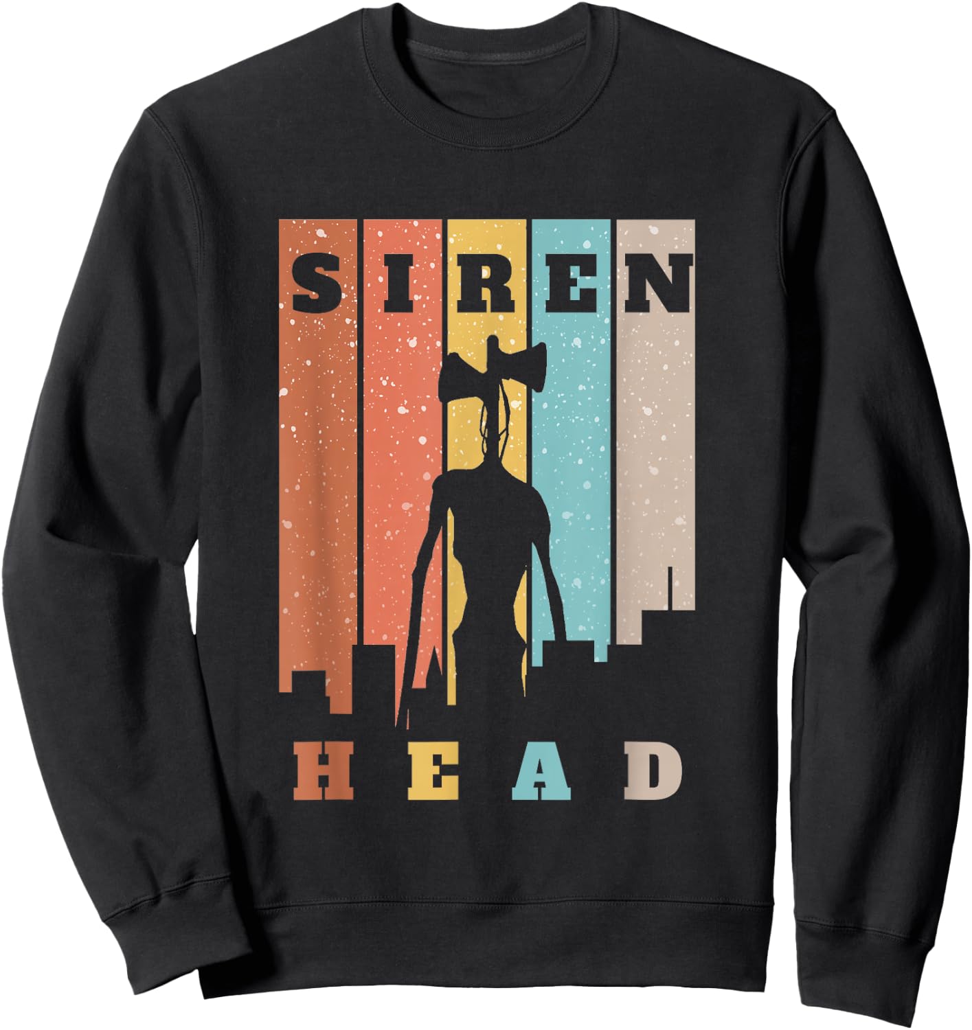 Monster with Sirens for Heads over City / Kids Horror Sweatshirt - Sweatshirt | Black