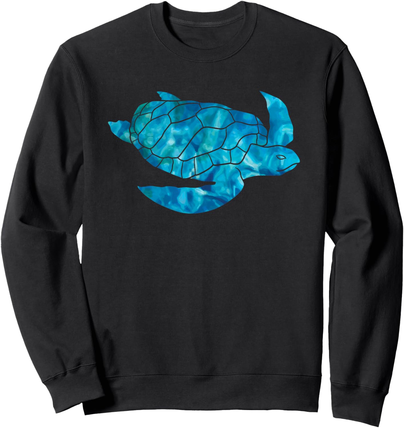 Sea Turtle Lover Ocean Hawaii Sea Animal Tropical Sweatshirt - Sweatshirt | Black