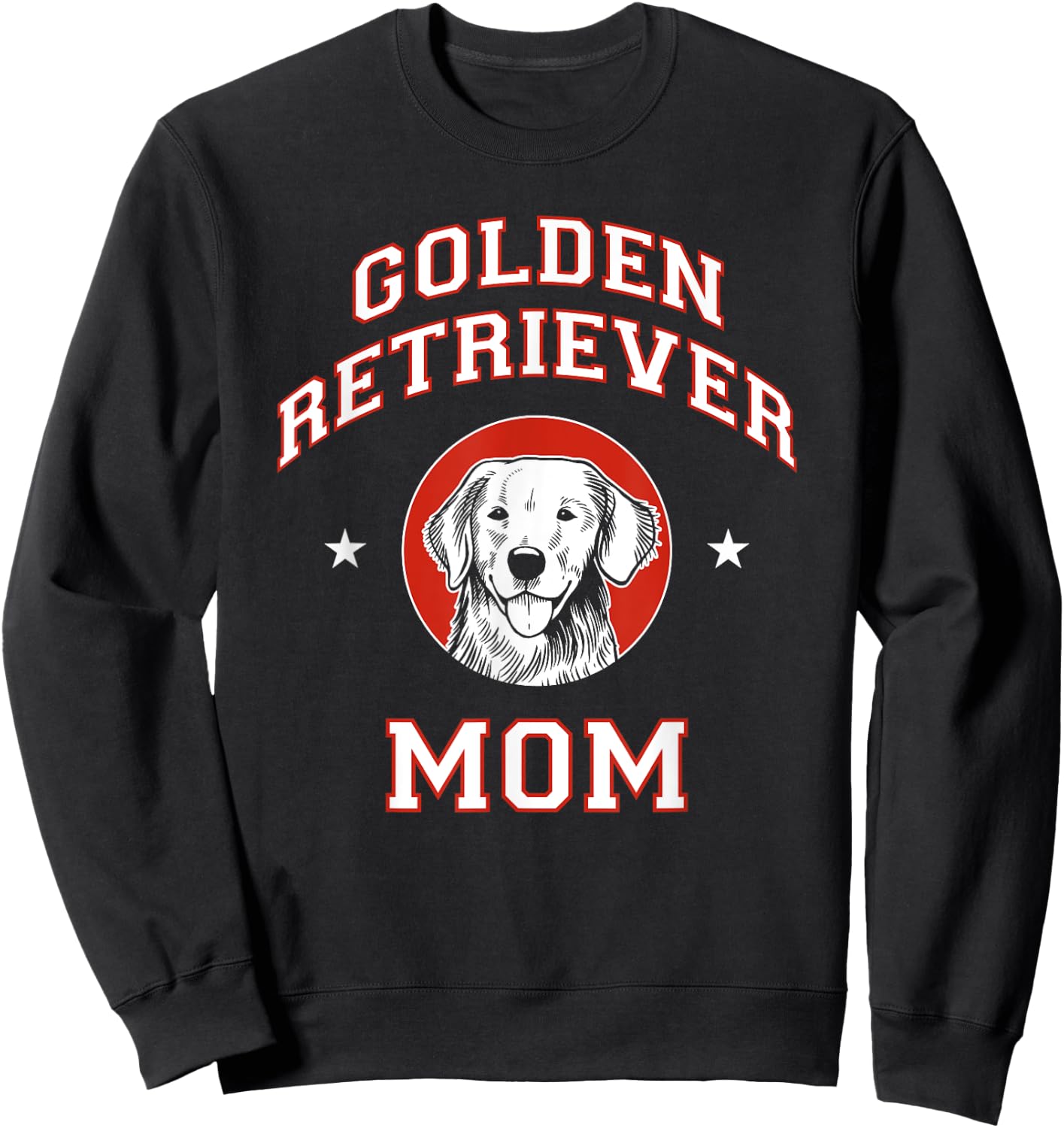 Golden Retriever Mom Dog Mother Sweatshirt - Sweatshirt | Black