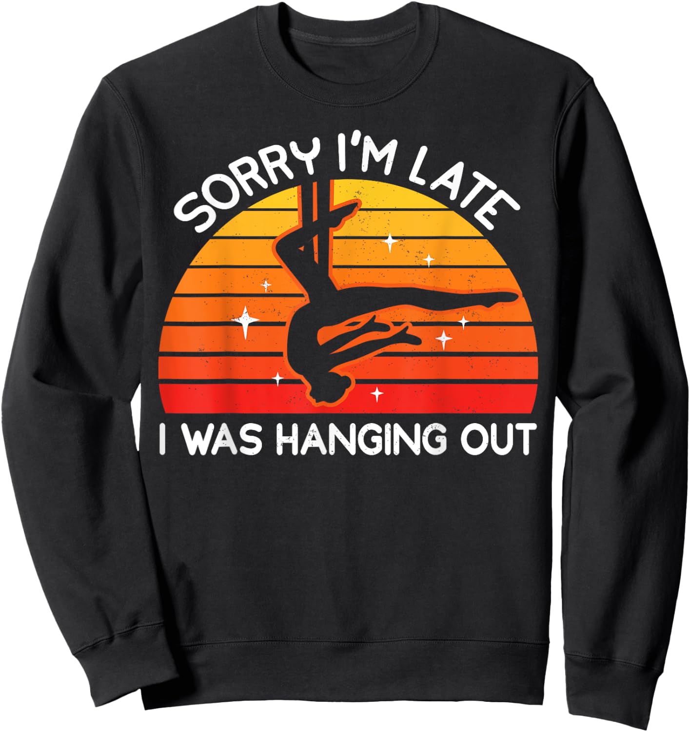 Aerialist Aerial Silks Acrobatics Air Yoga Sweatshirt - Sweatshirt | Black