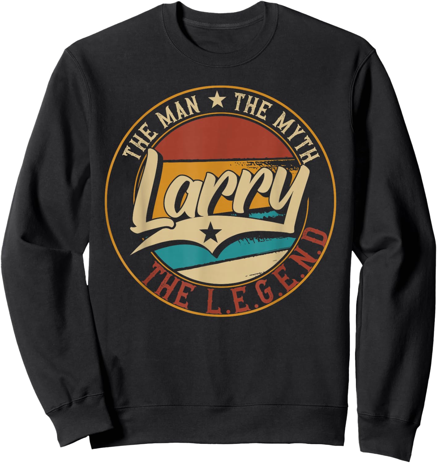 Larry The man the myth the legend Sweatshirt - Sweatshirt | Black
