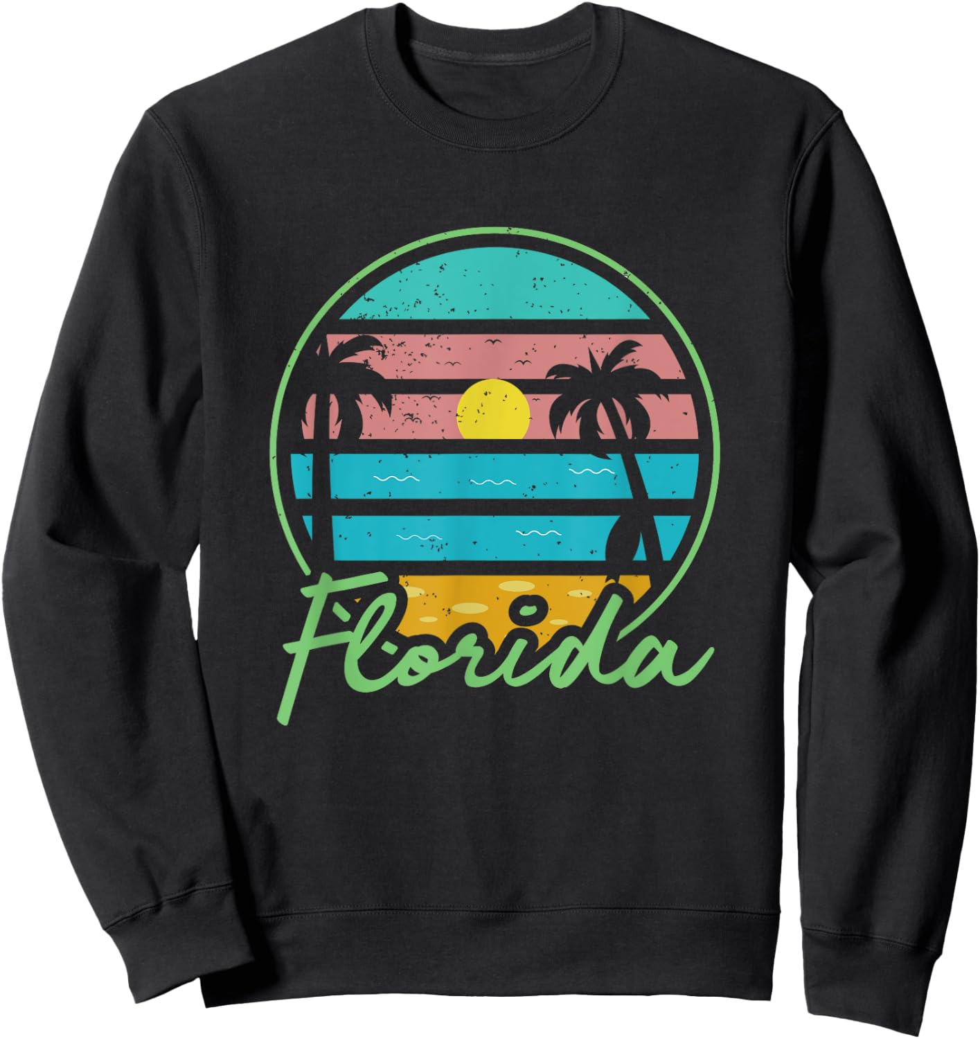 Florida - FL - Throwback Design - Classic Sweatshirt - Sweatshirt | Black