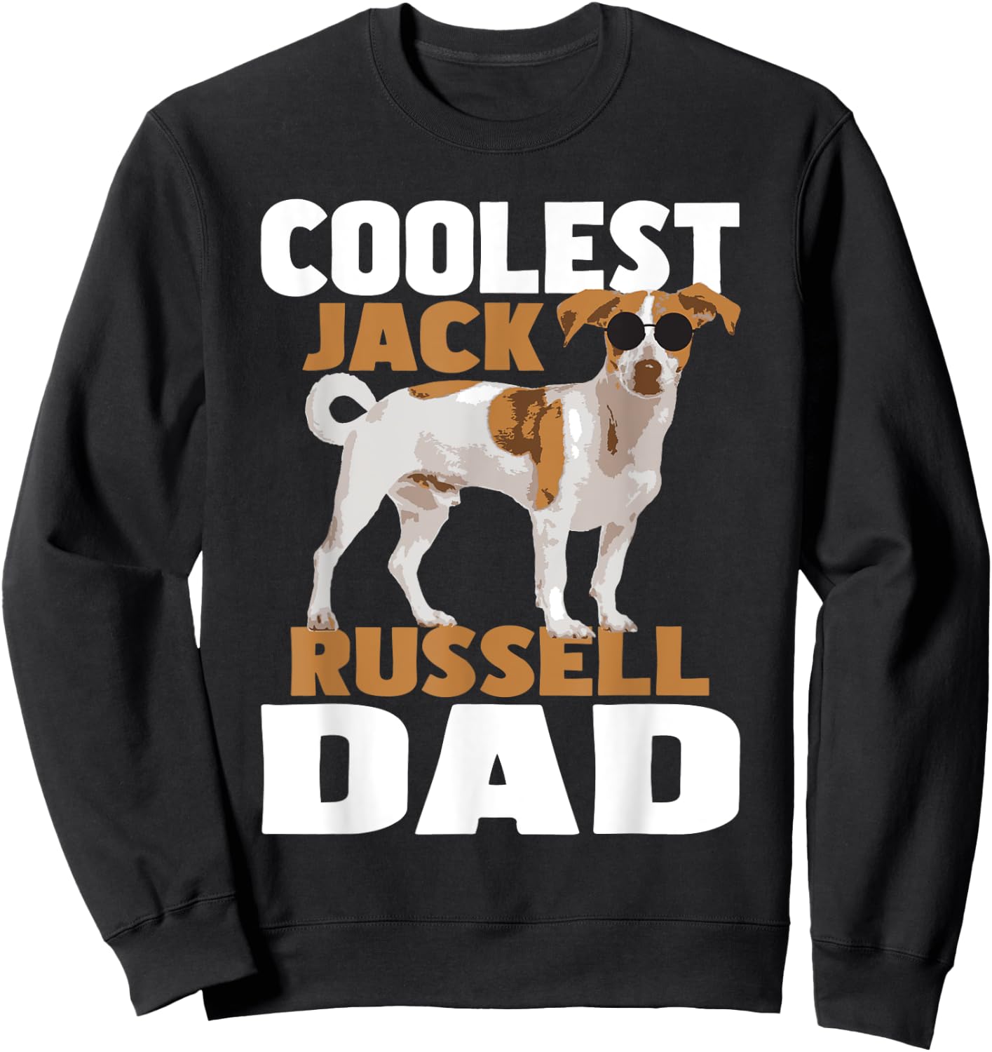 Coolest Jack Russell Dad - Father's Day Dog Lover Puppy Sweatshirt - Sweatshirt | Black