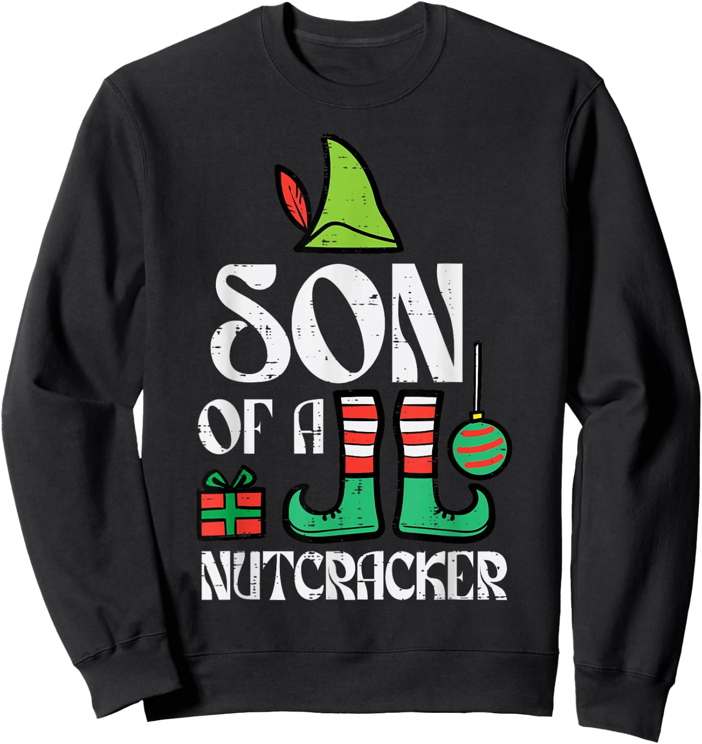Christmas Son Of Nutcracker Xmas Family Boys Kids Toddler Sweatshirt - Sweatshirt | Black
