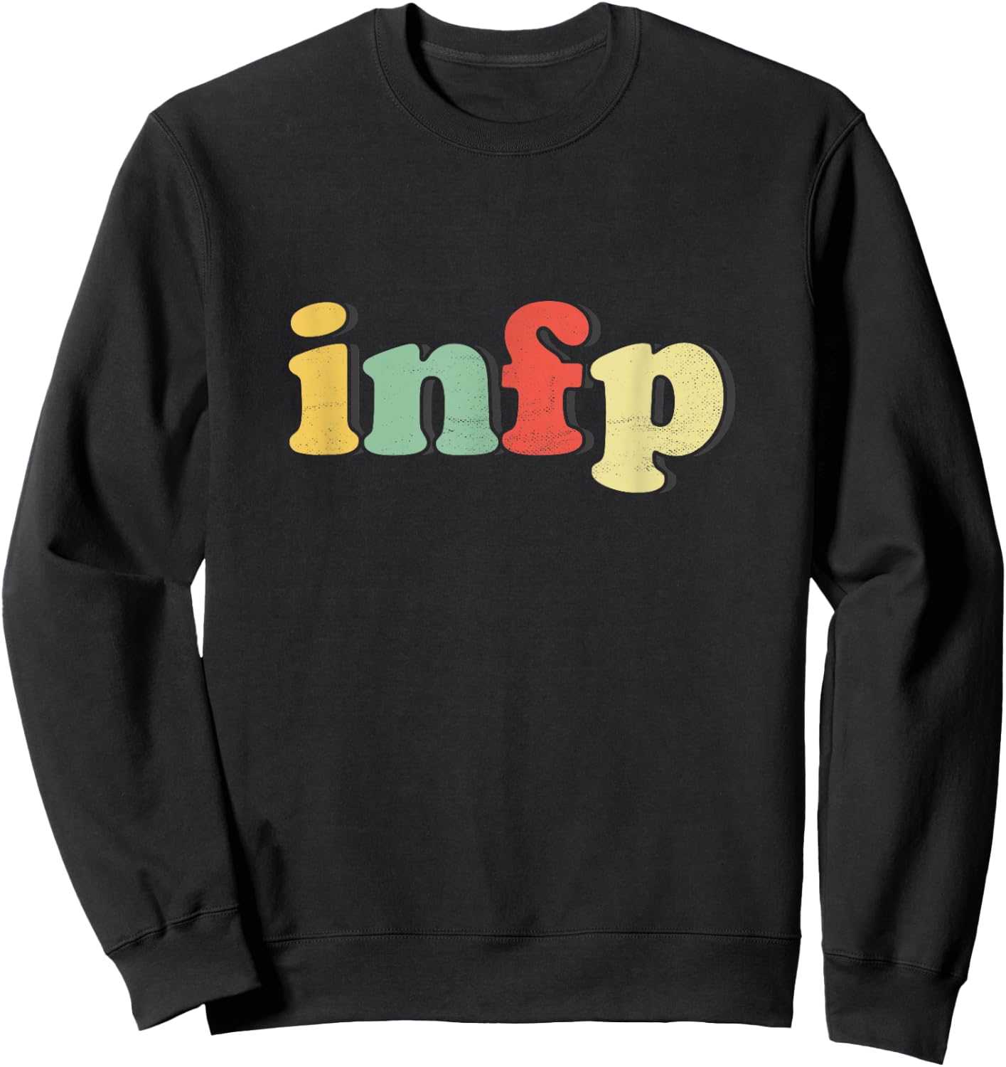 Funny Vintage "INFP" - Retro INFP Sweatshirt - Sweatshirt | Black