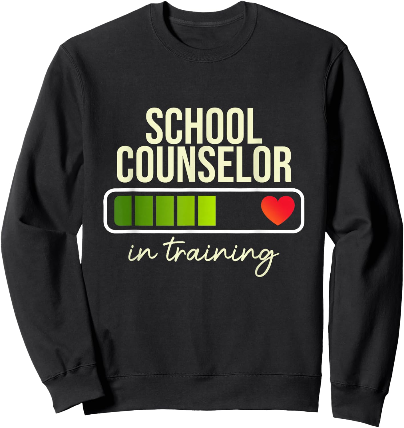 School Counselor In Training Appreciation Week Graphic Sweatshirt - Sweatshirt | Black
