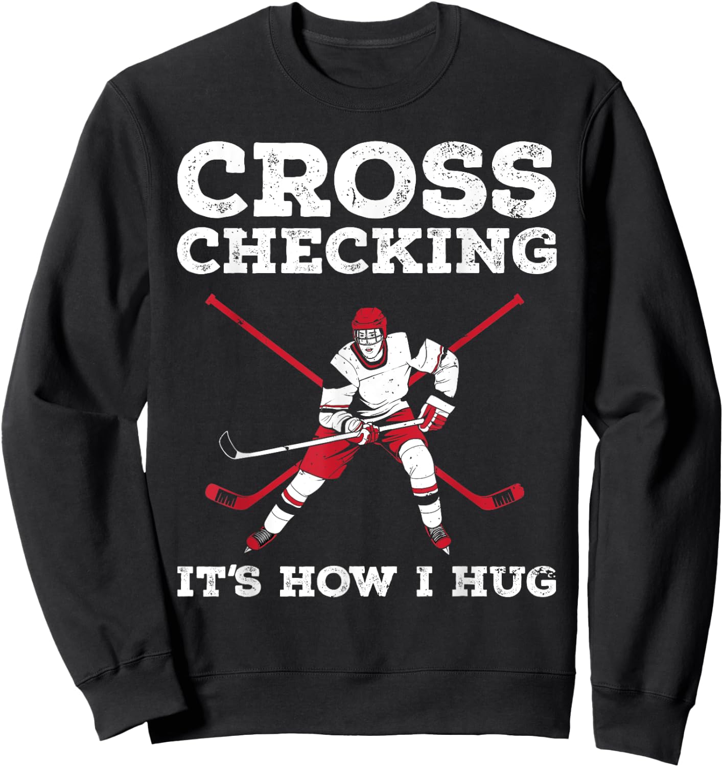 Funny Ice Hockey Art Women Ice Hockey Lover Coach Sweatshirt - Sweatshirt | Black