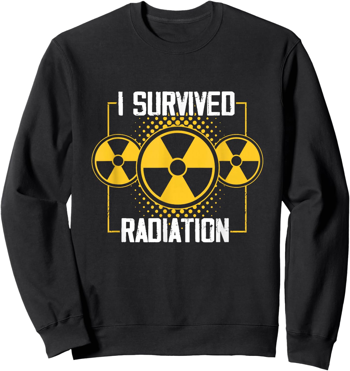 Fight Cancer Awareness Warrior Apparel I Survived Radiation Sweatshirt - Sweatshirt | Black