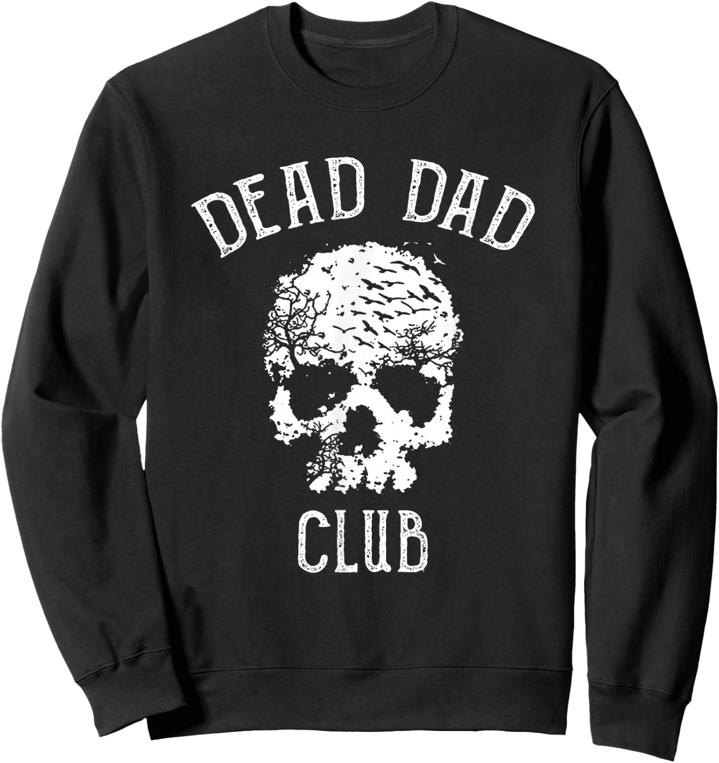 Dead Dad Club Retro Vintage Sweatshirt - Sweatshirt | Black