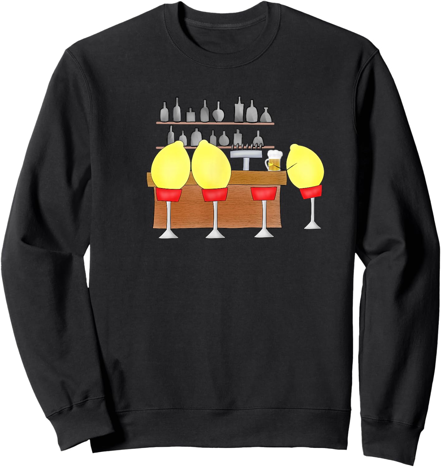 Lemon bar, funny citrus and fruit pun for lovers of sweets Sweatshirt - Sweatshirt | Black