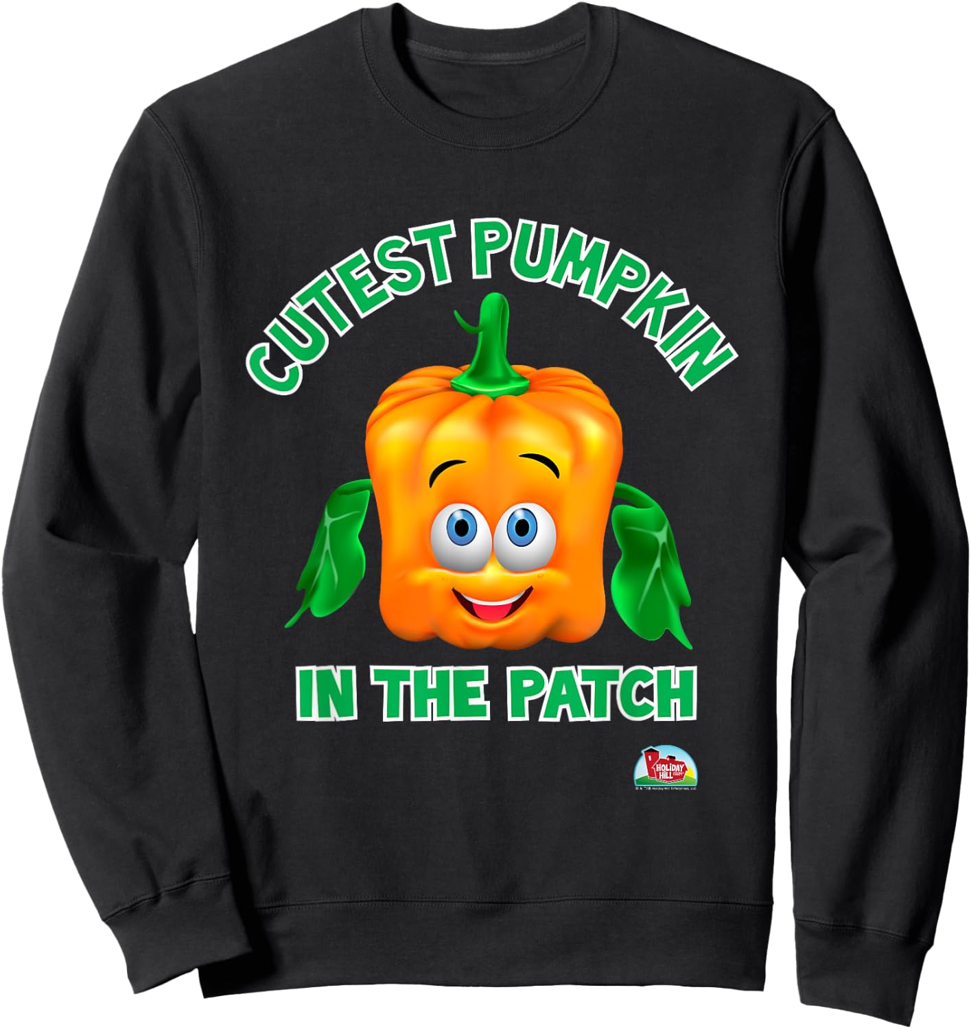 Cutest Pumpkin in the Patch - Spookley the Square Pumpkin Sweatshirt - Sweatshirt | Black