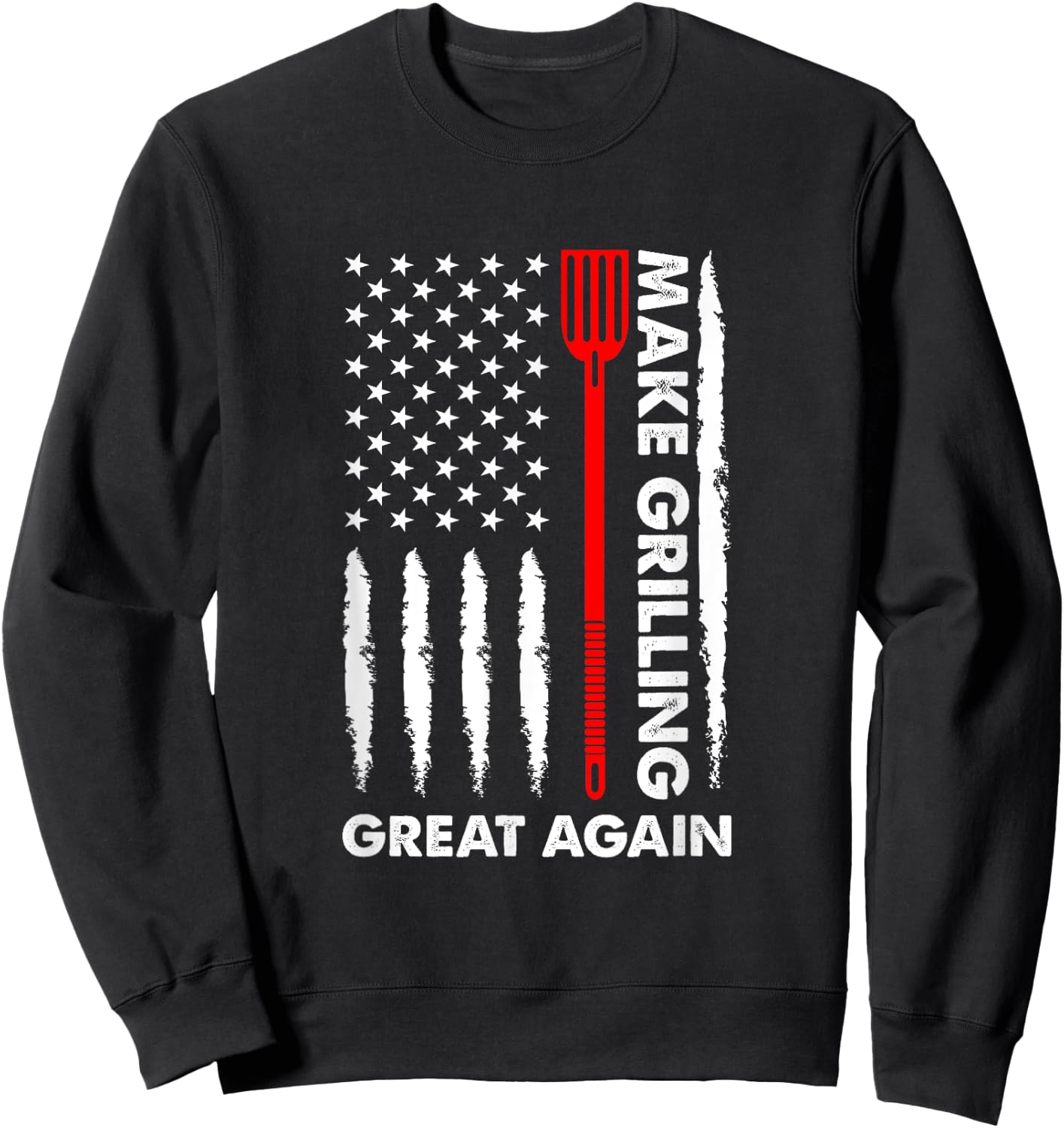 Make barbecuing great 4th July fun BBQ Pitmaster Women Men Sweatshirt - Sweatshirt | Black