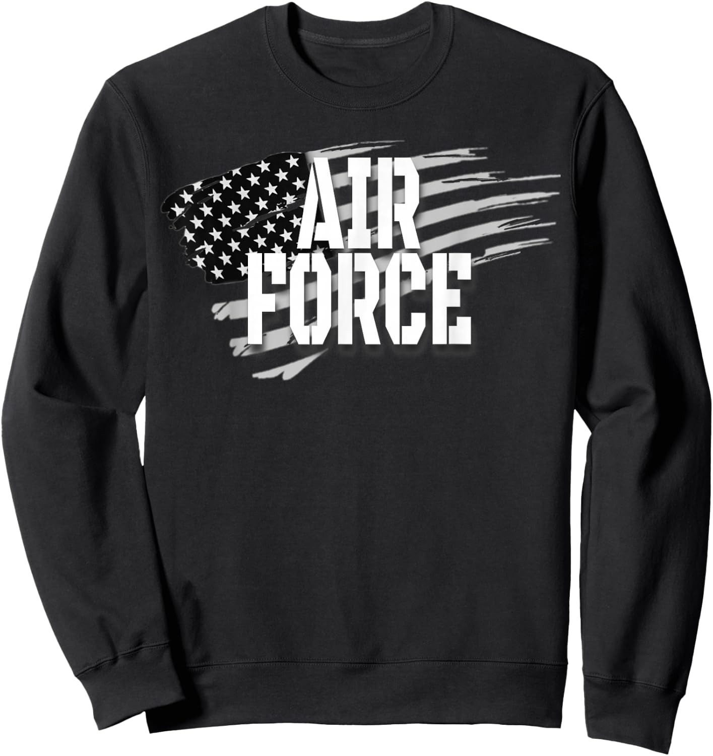 Air Force Memorial Day Veterans Day 4th of July Military Sweatshirt - Sweatshirt | Black
