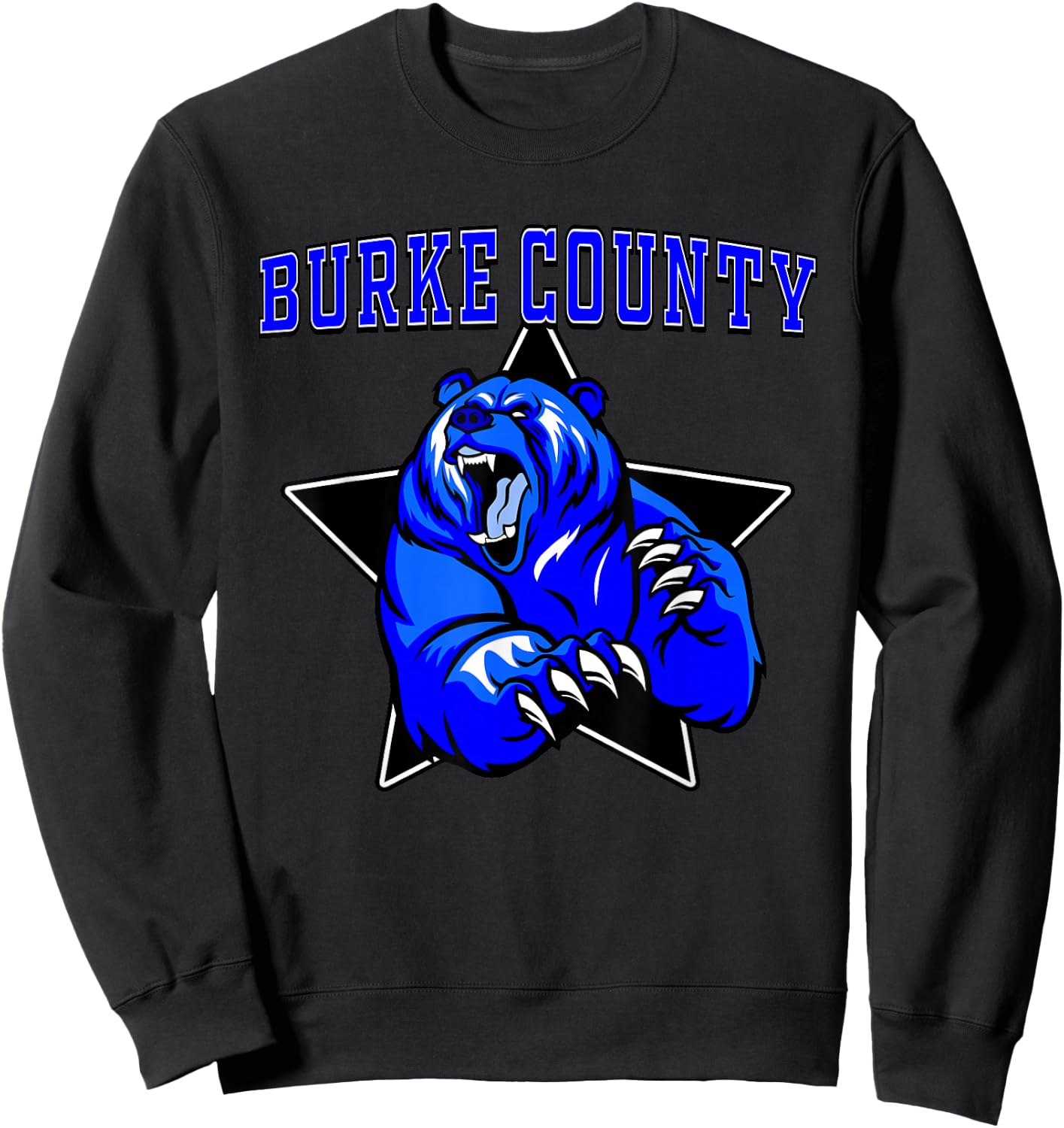 Burke County Bears High School Team Spirit Sweatshirt - Sweatshirt | Black