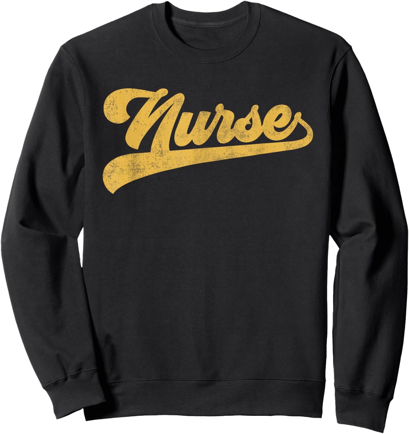 Nurse Cute Vintage Graphic Nursing Sweatshirt - Sweatshirt | Black