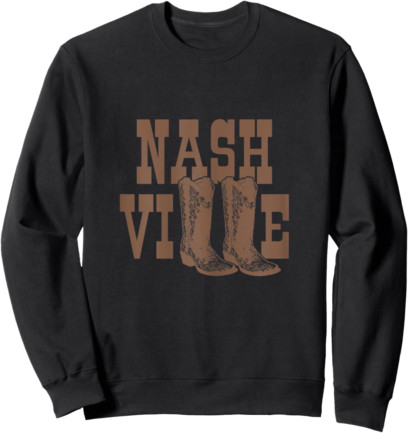 Nashville Tennessee Line Dancing Cowgirl Country Music City Sweatshirt - Sweatshirt | Black