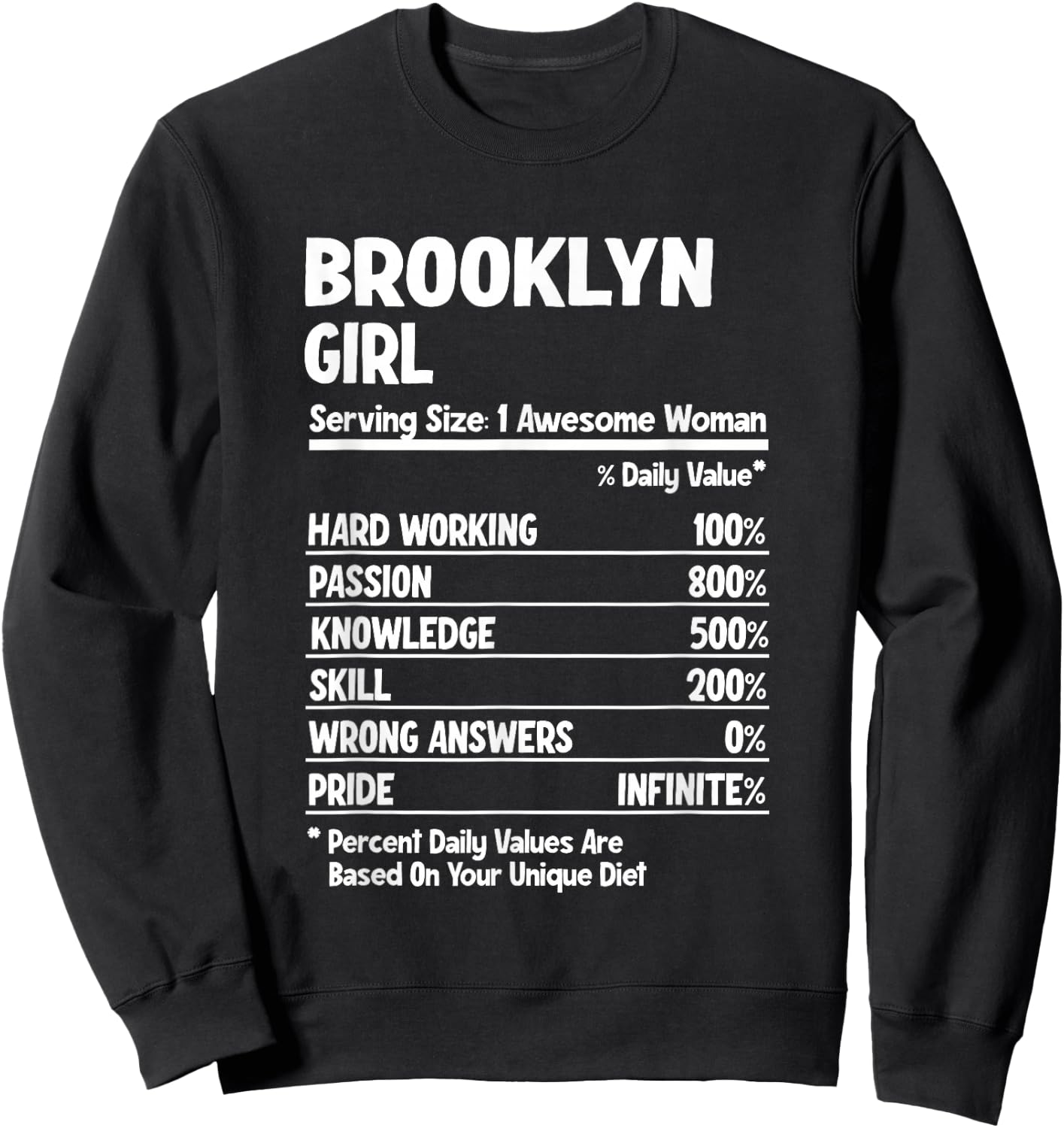 Brooklyn Girl Sweatshirt - Sweatshirt | Black