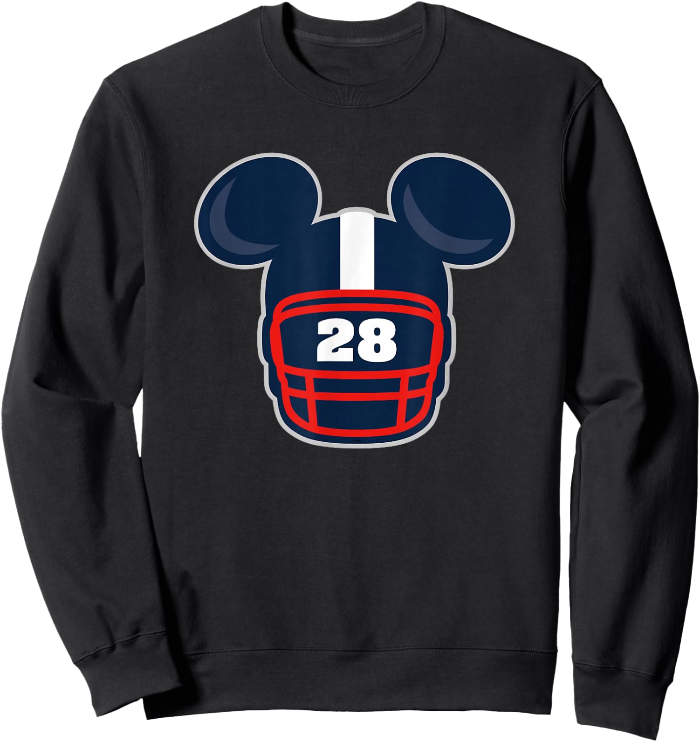 Disney Mickey Mouse Football Helmet #28 Sports Sweatshirt - Sweatshirt | Black