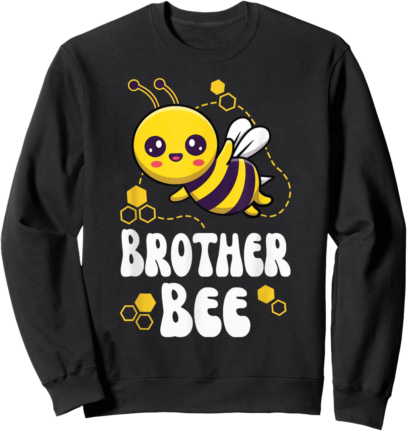 Brother Bee Shirt Family Bee Shirts First Bee Day Outfits Sweatshirt - Sweatshirt | Black