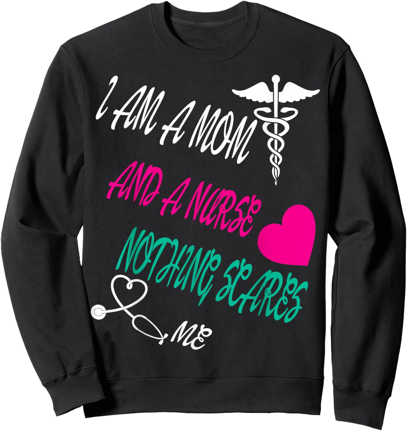 Night shift nurse Sleep All Day Nurse All Night funny nurse Sweatshirt - Sweatshirt | Black