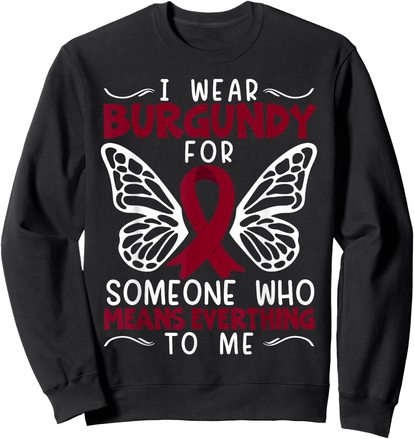 Multiple Myeloma Supporter Myeloma Cancer Awareness Sweatshirt - Sweatshirt | Black