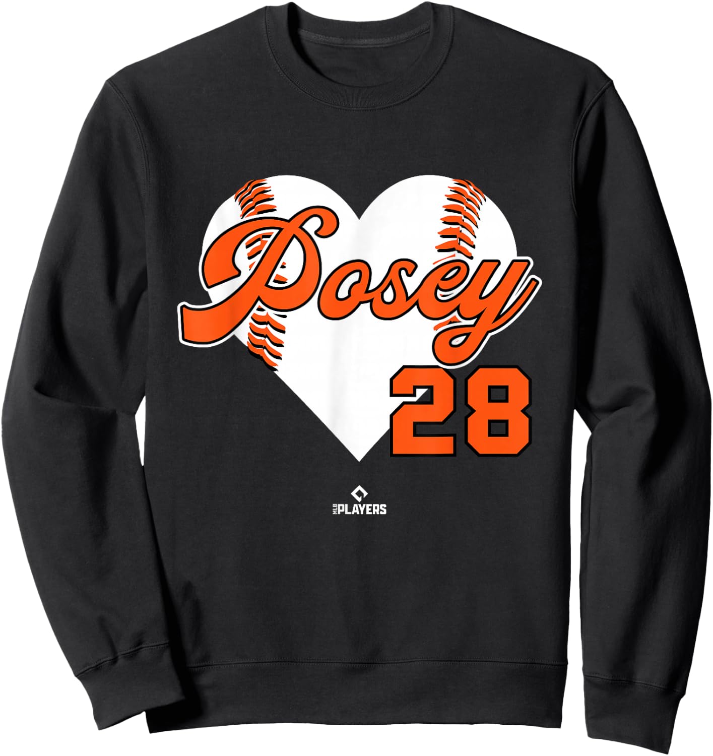 Baseball Heart Buster Posey San Francisco MLBPA Sweatshirt - Sweatshirt | Black