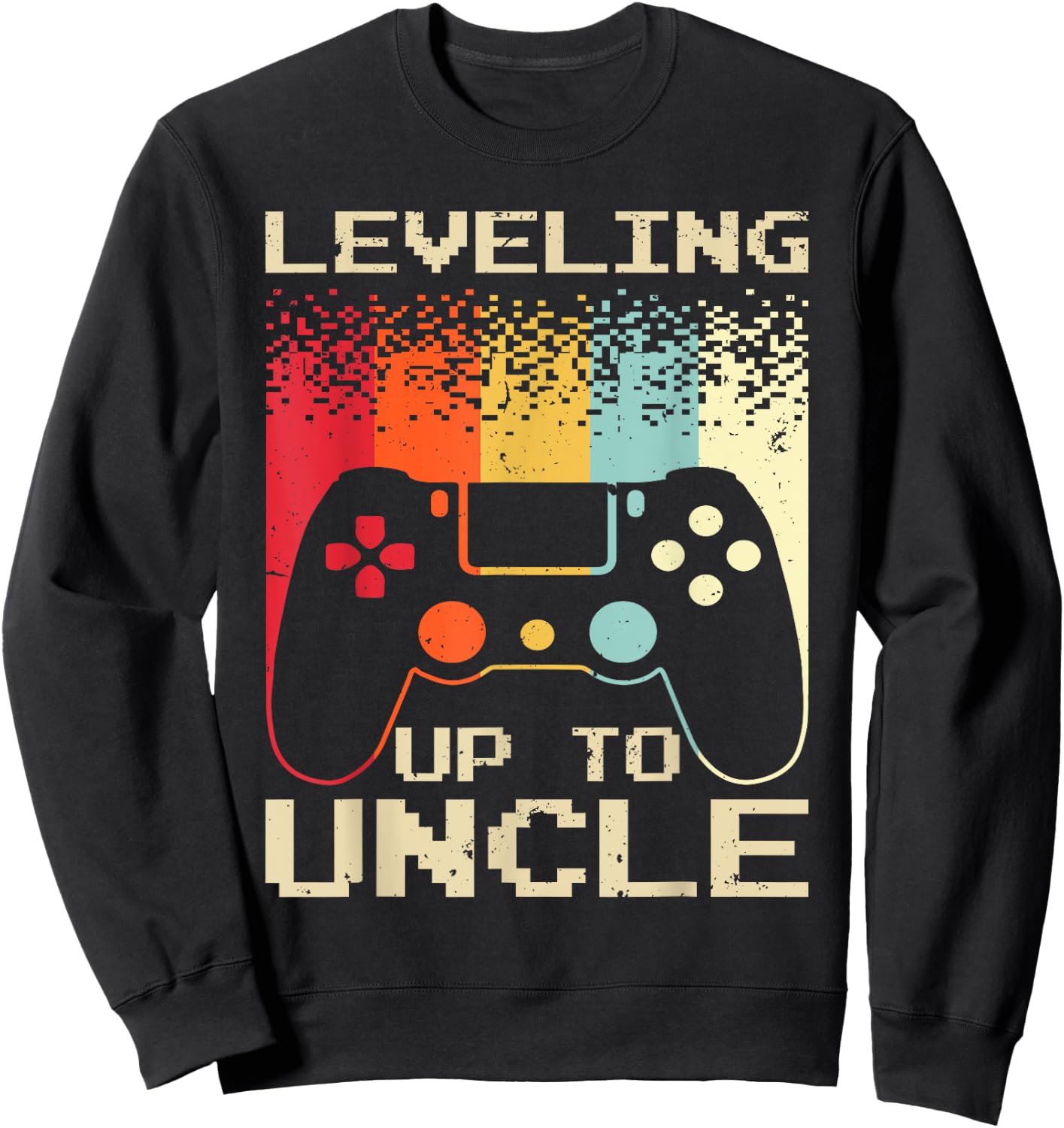 Best New Uncle Boys Soon To Be Uncle Nephew Gamer Sweatshirt - Sweatshirt | Black