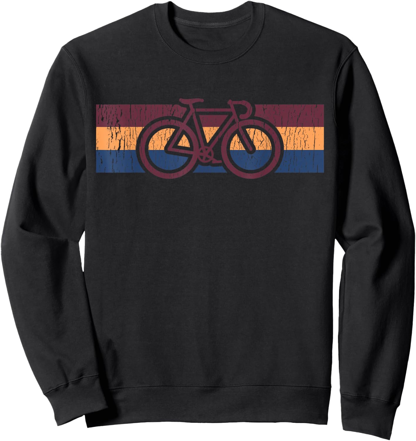 Vintage Cycling Funny Classic Bicycle Bicycling Lover Outfit Sweatshirt - Sweatshirt | Black