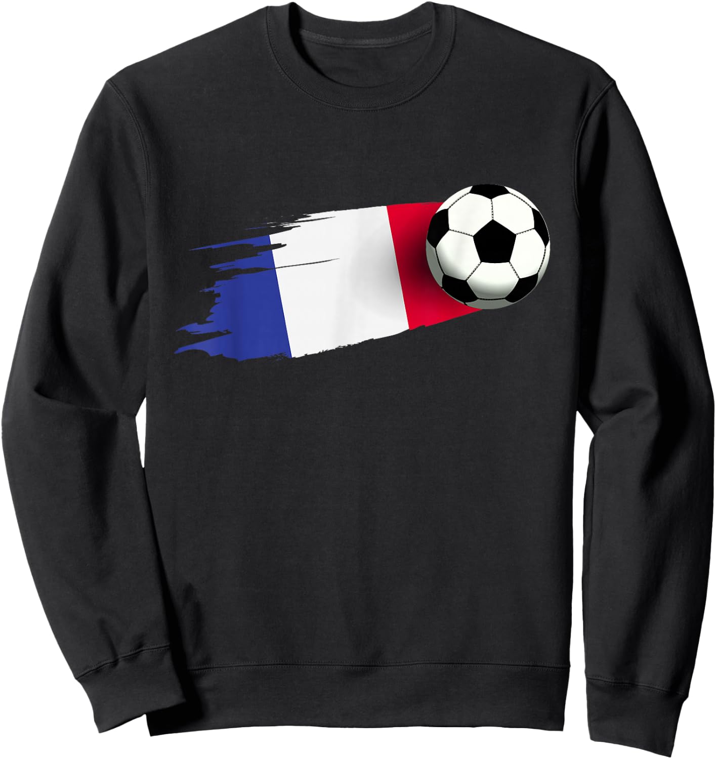 France Flag Jersey French Soccer Team French Sweatshirt - Sweatshirt | Black