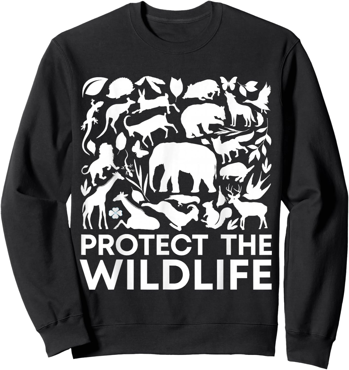 save the animals, Climate Change, Protect The Wildlife Sweatshirt - Sweatshirt | Black