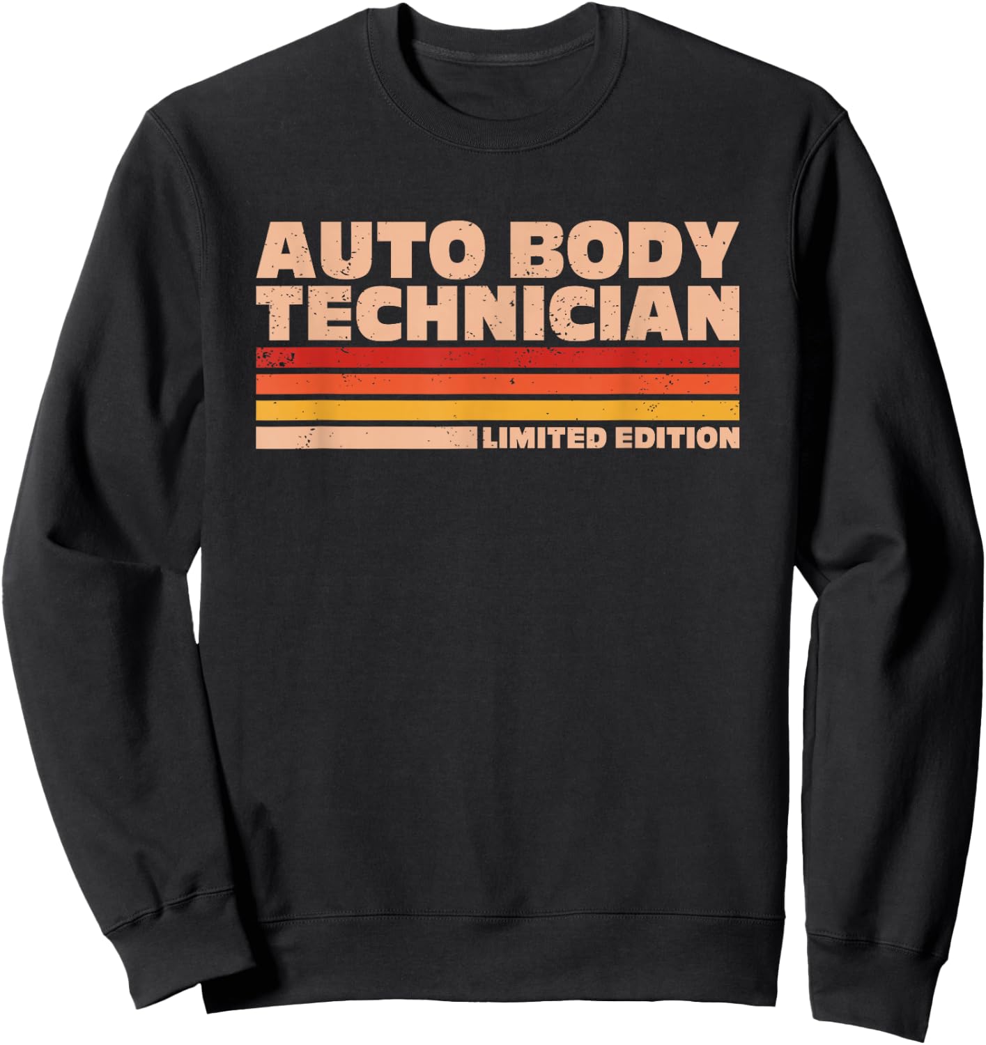 Car Repair Painter Retro Flag Auto Body Technician Sweatshirt - Sweatshirt | Black