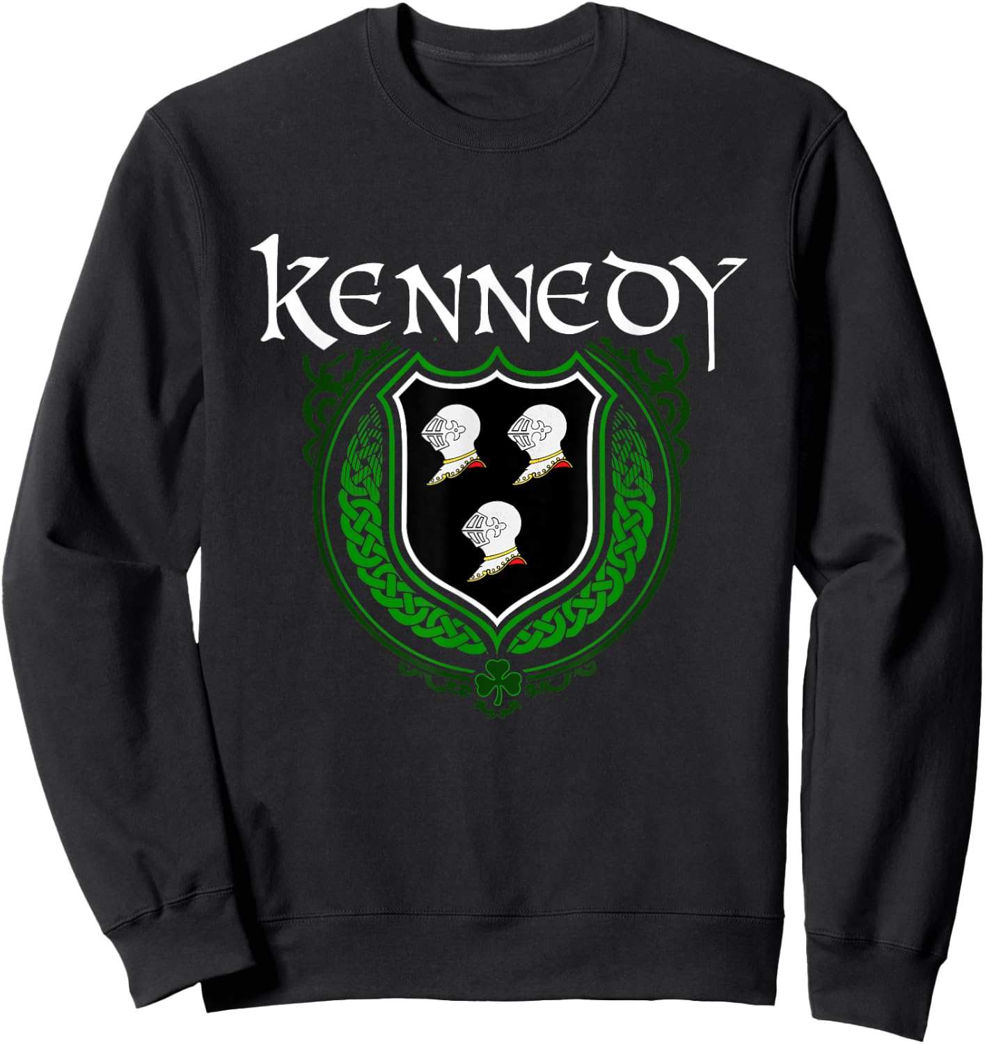 Kennedy Surname Irish Clan Tartan Badge Ireland Sweatshirt - Sweatshirt | Black