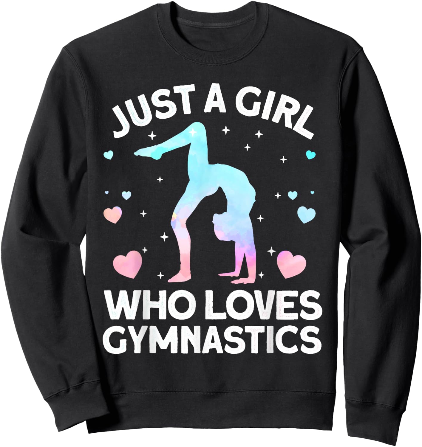 Cool Gymnastics Art Girls Gymnastics Gymnast Coach Small Sweatshirt - Sweatshirt | Black