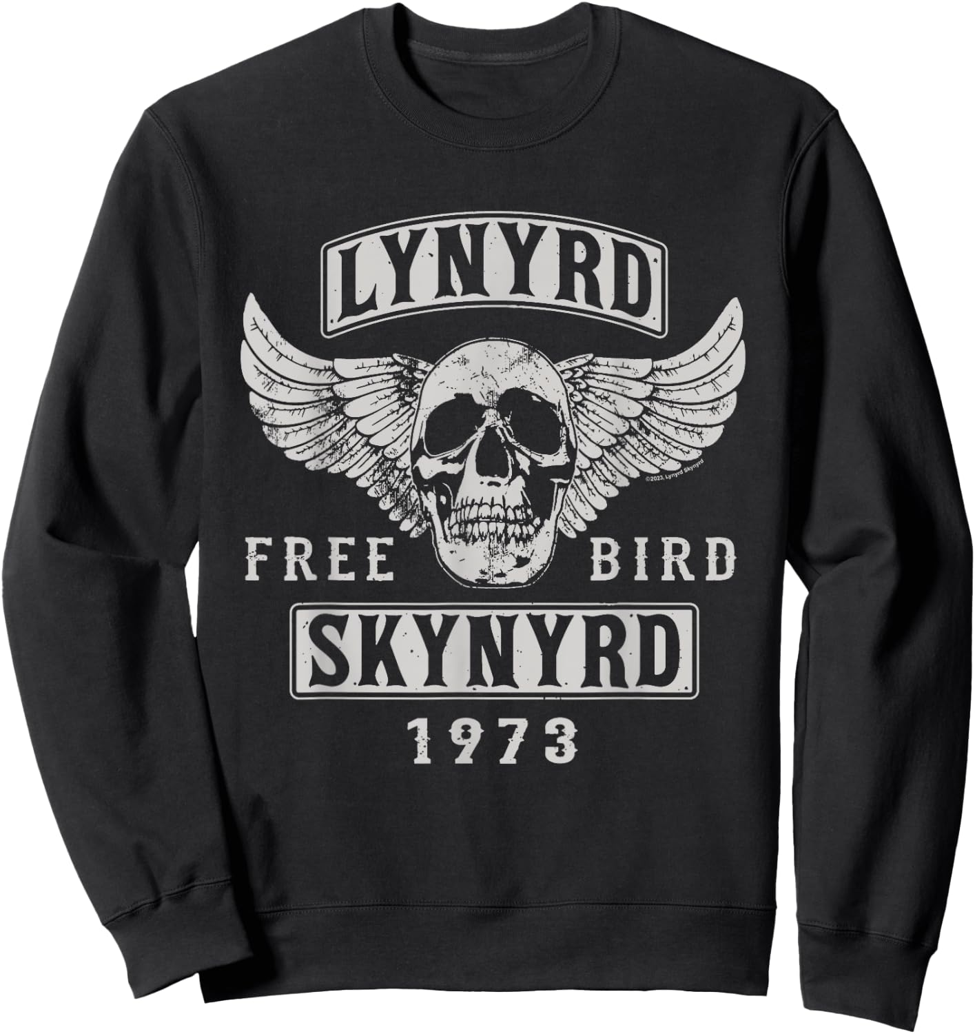 Lynyrd Skynyrd - Free Bird Skull 1973 Sweatshirt - Sweatshirt | Black