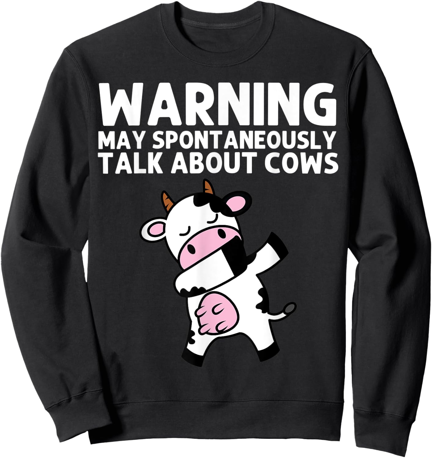Funny Cow Women Milking Cows Bull Ranch Farm Animal Sweatshirt - Sweatshirt | Black