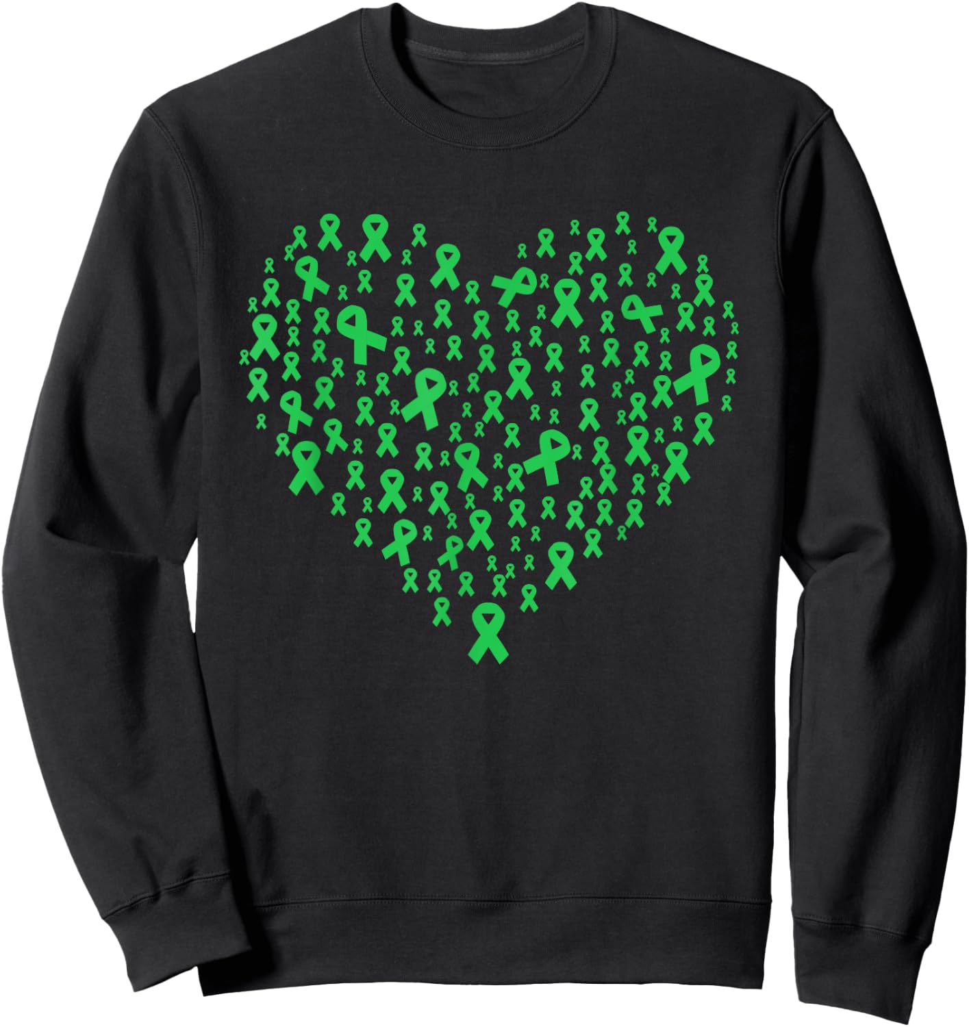 Liver Cancer Shirts Support Squad Liver Cancer Heart Hepatic Sweatshirt - Sweatshirt | Black