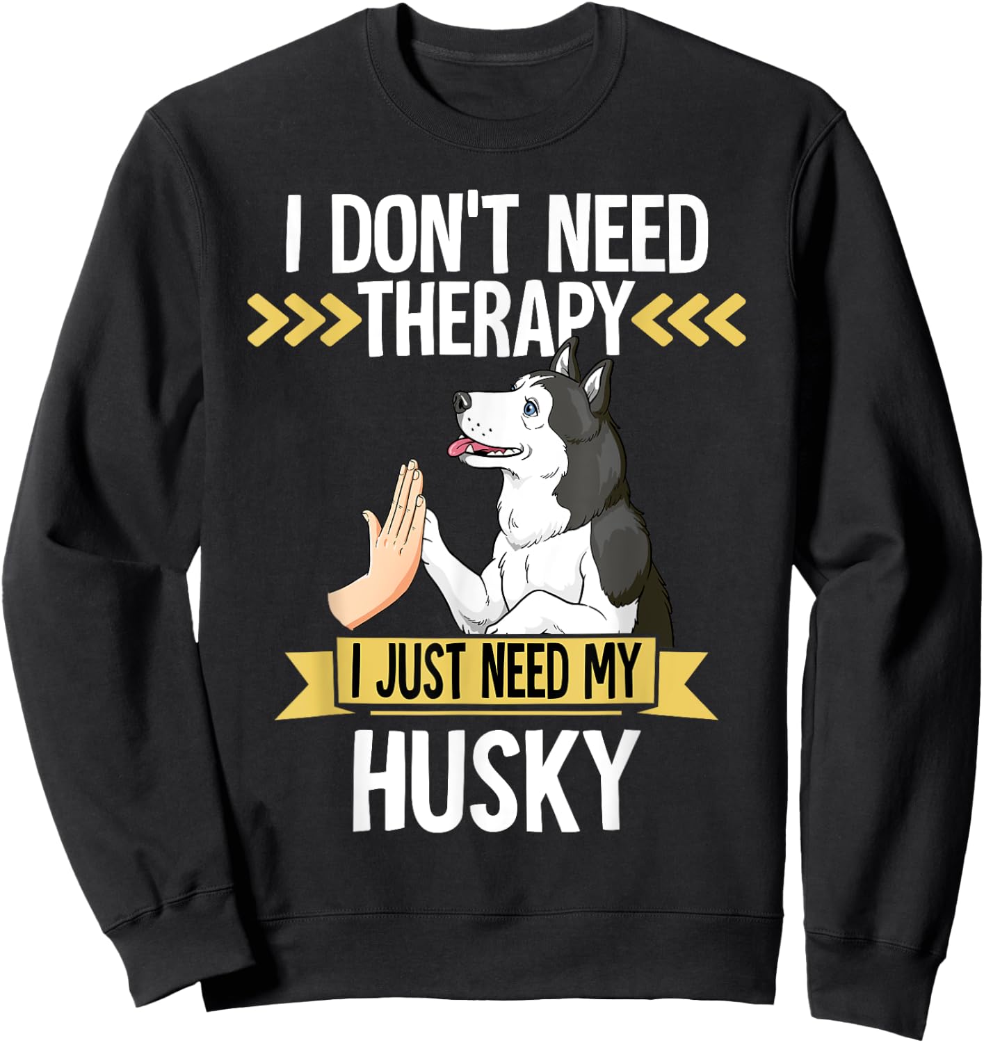 Siberian Husky Sweatshirt - Sweatshirt | Black