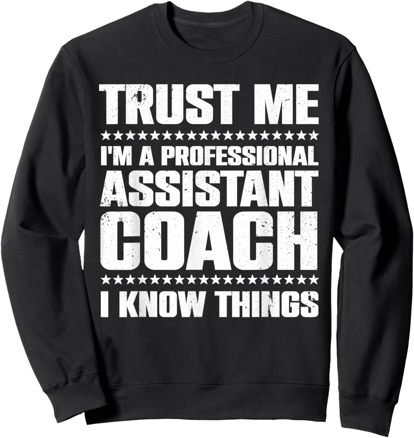 Cute Assistant Coach Women Softball Baseball Coaches Sweatshirt - Sweatshirt | Black