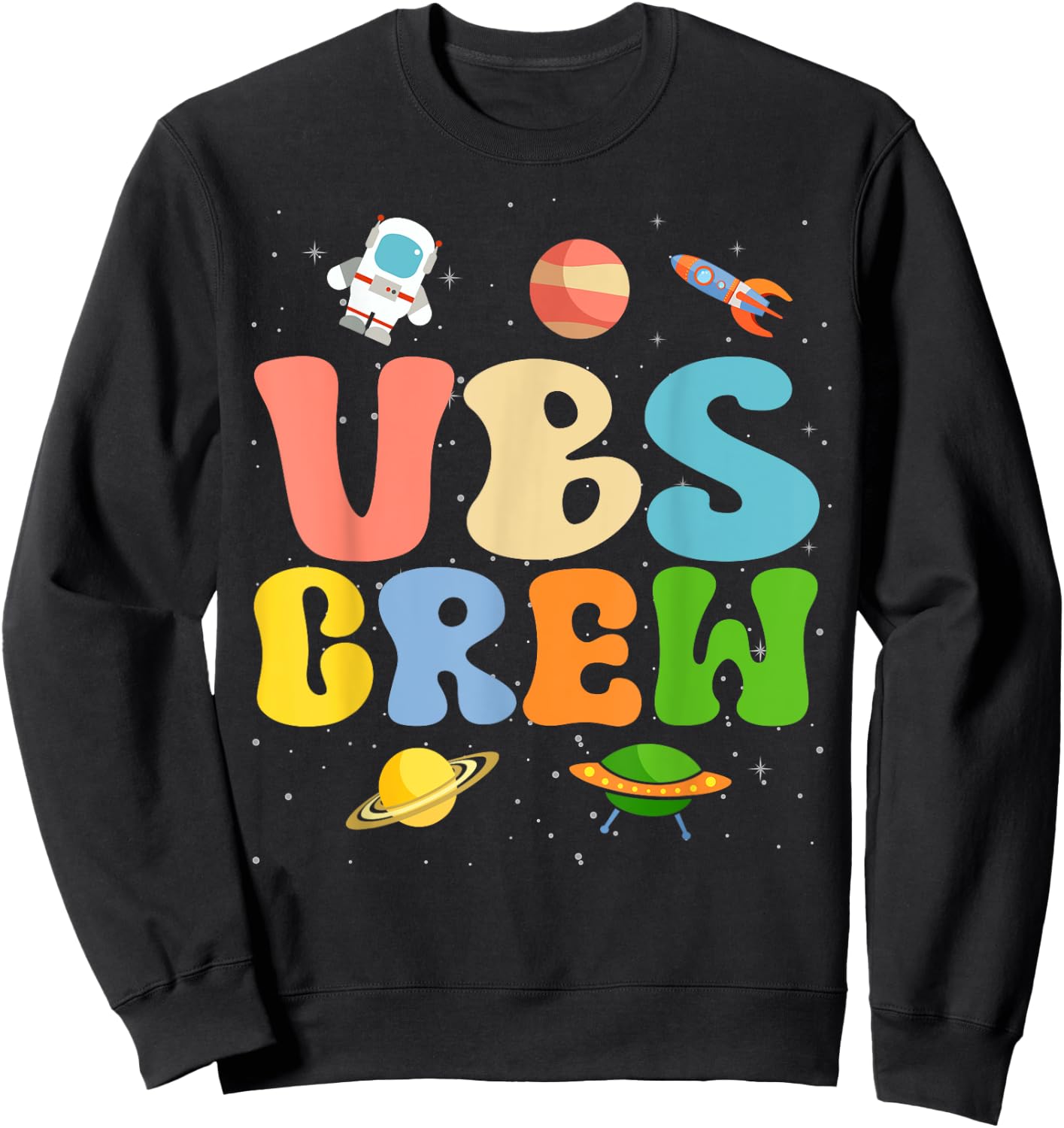 Space VBS Crew Vacation Bible VBS Teacher Christian School Sweatshirt - Sweatshirt | Black