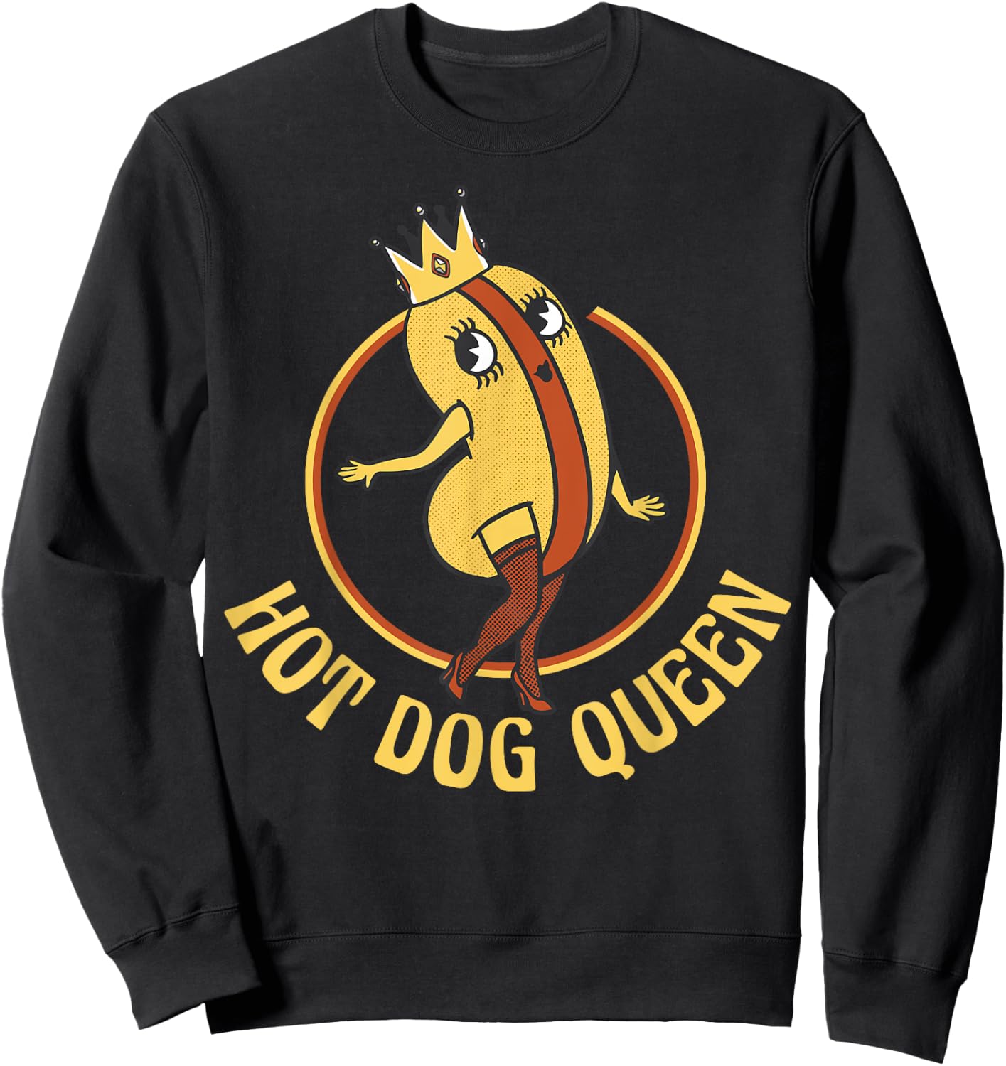 Hot Dog Queen Sweatshirt - Sweatshirt | Black