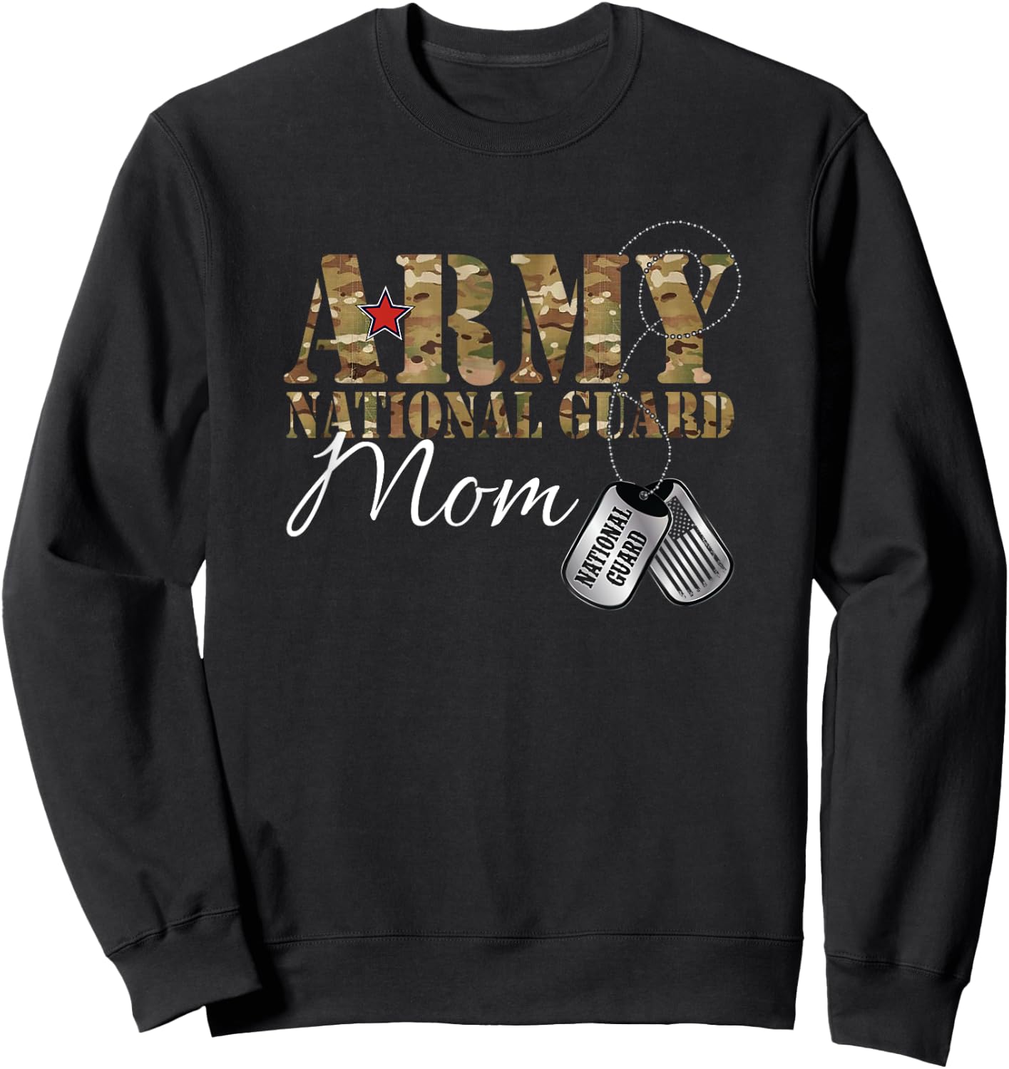 Army National Guard Mom Army National Guard Graduation Mom Sweatshirt - Sweatshirt | Black