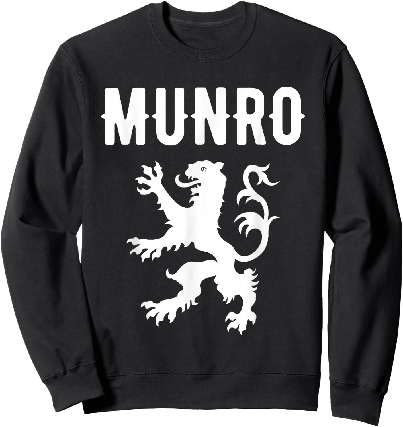Munro Clan Scottish Family Name Scotland Heraldry Sweatshirt - Sweatshirt | Black