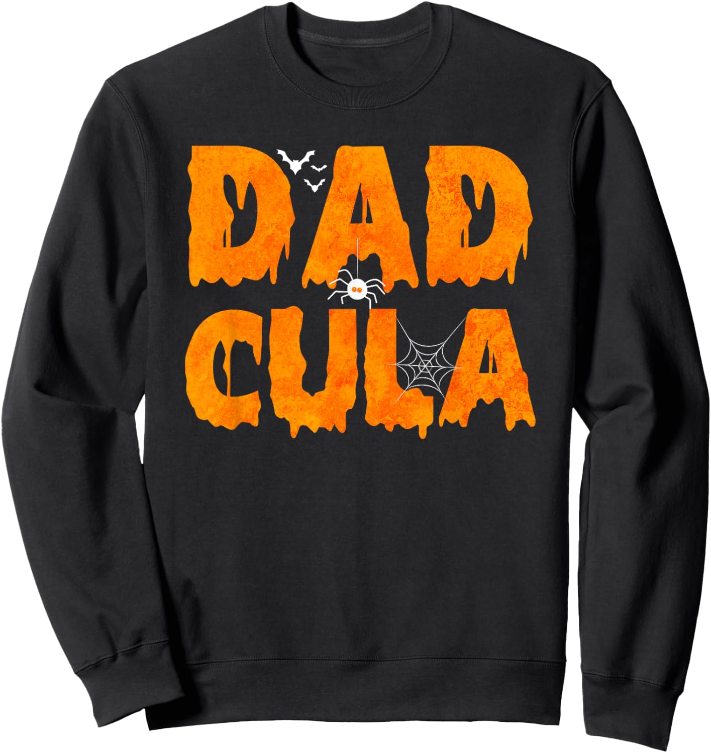 Funny Dadcula Halloween Dad Vampire Costume Momster matching Sweatshirt - Sweatshirt | Black