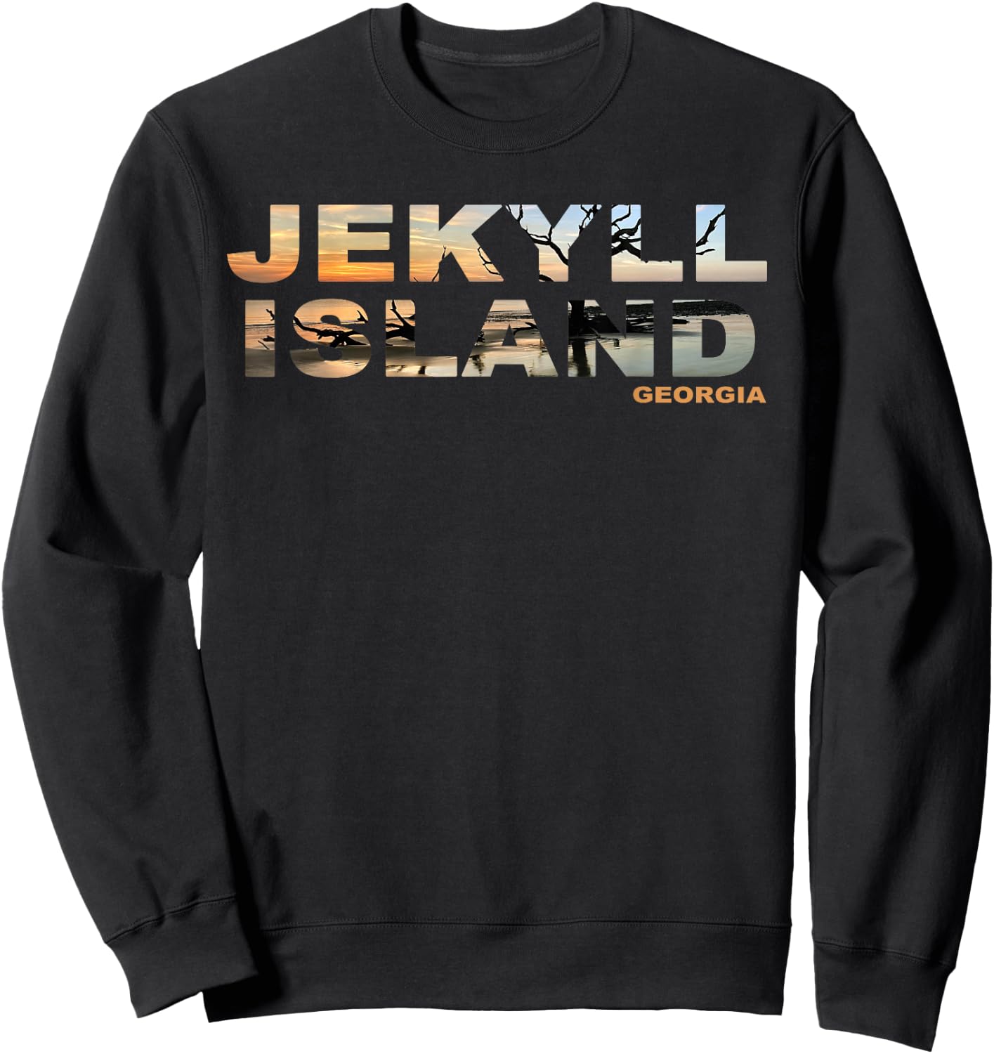 Jekyll Island Georgia Sea Turtle Beach Ocean Tourist Cute Sweatshirt - Sweatshirt | Black